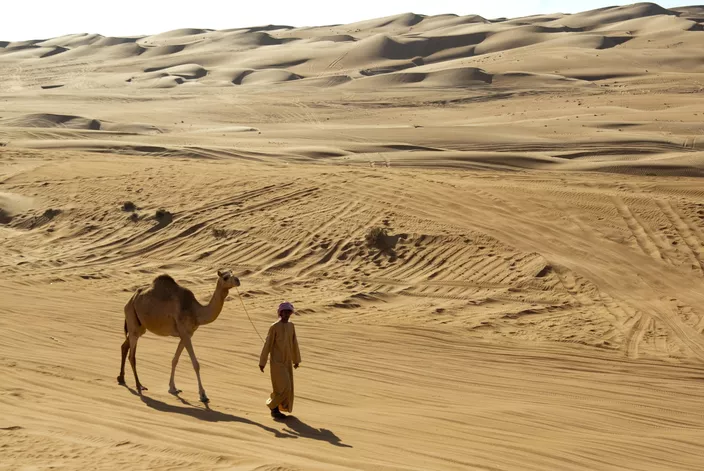 Rub Al-Khali Desert In Oman