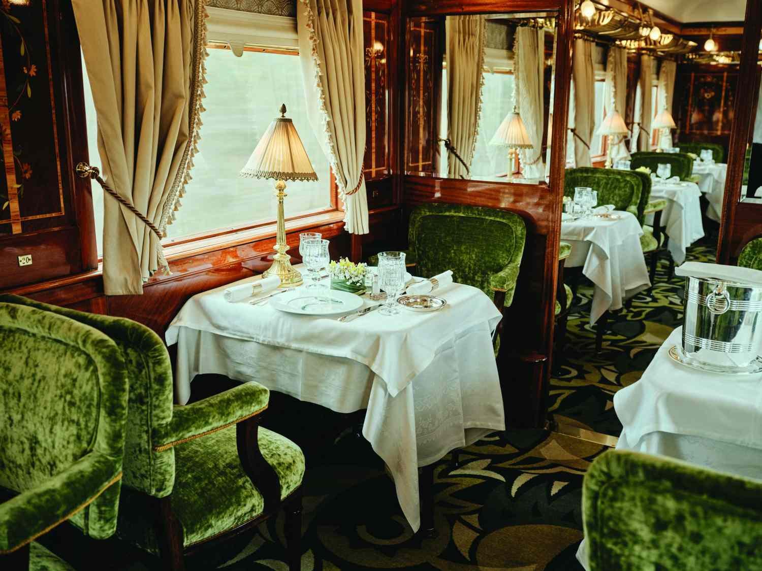 Art Deco interior of the Venice Simplon-Orient-Express