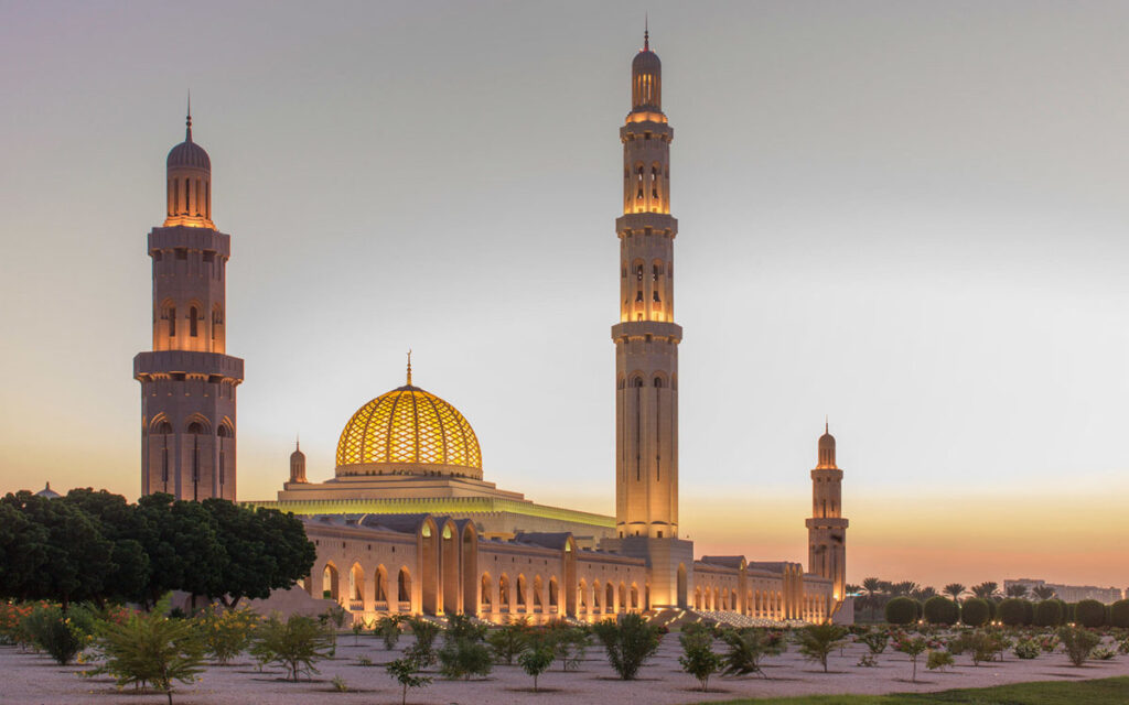 Sultan Qaboos Grand Mosque In Muscat