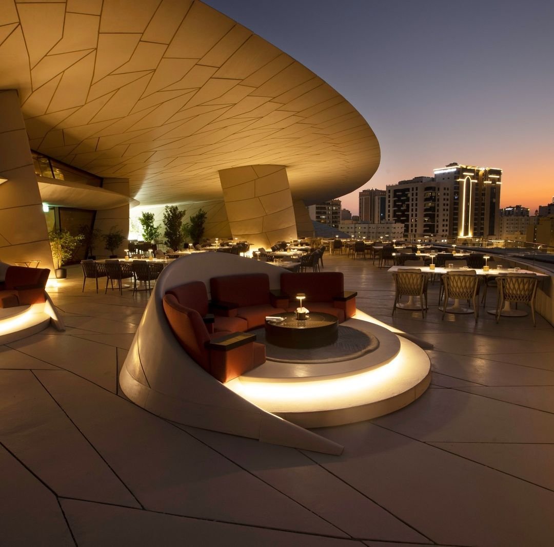 Jiwan Restaurant in Doha at the National Museum of Qatar with modern Qatari cuisine