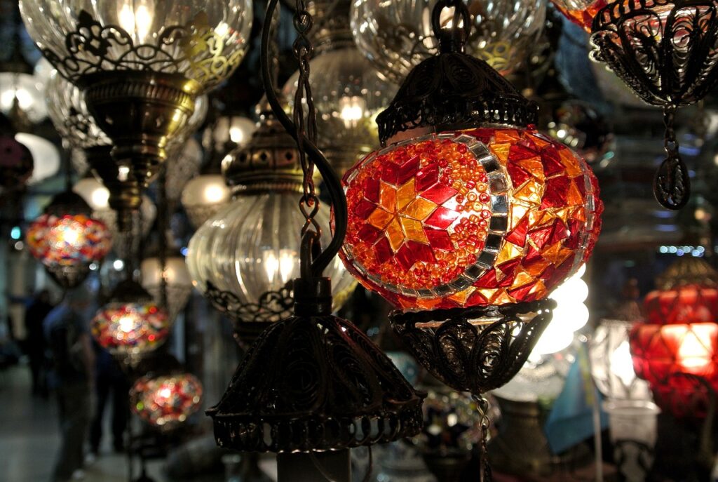 Lamps At Grand Bazaar In Sultanahmet Istanbul