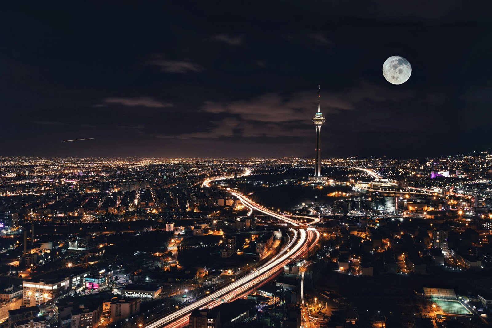 Tehran at night