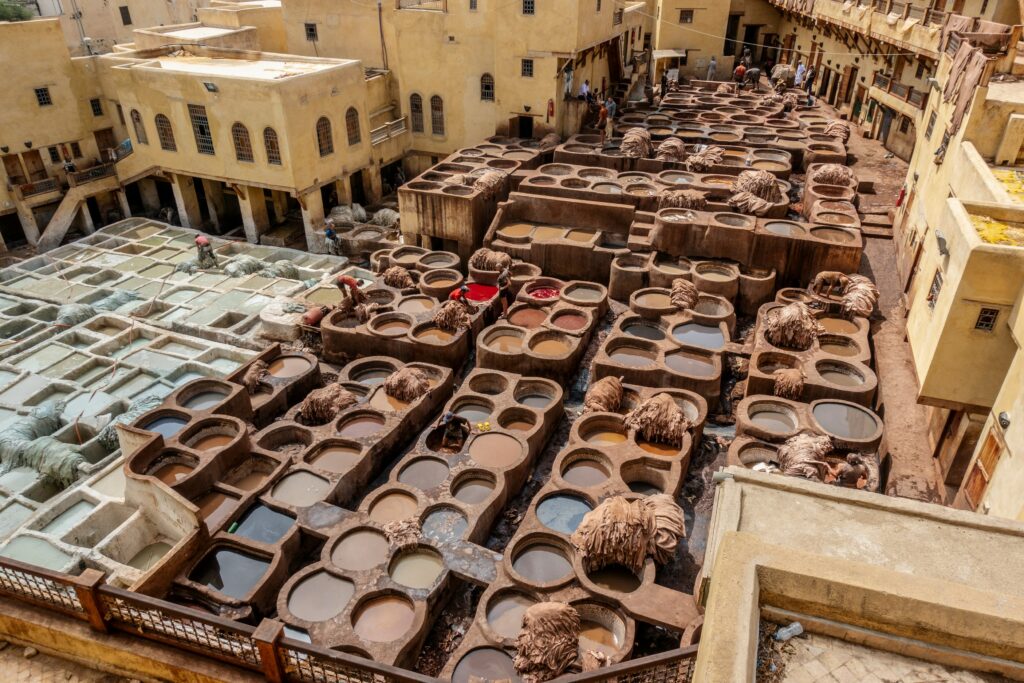 Tanneries Fez Morocco