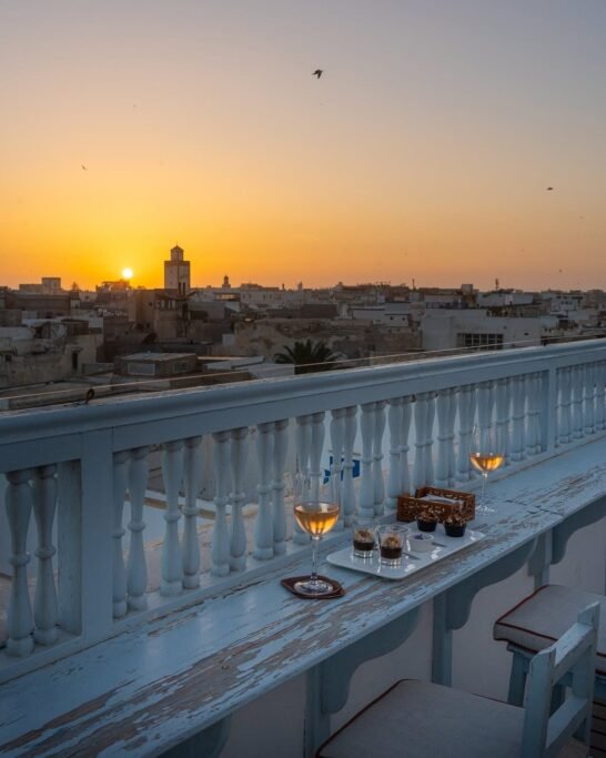 Rooftops in Essaouira HEURE BLEUE