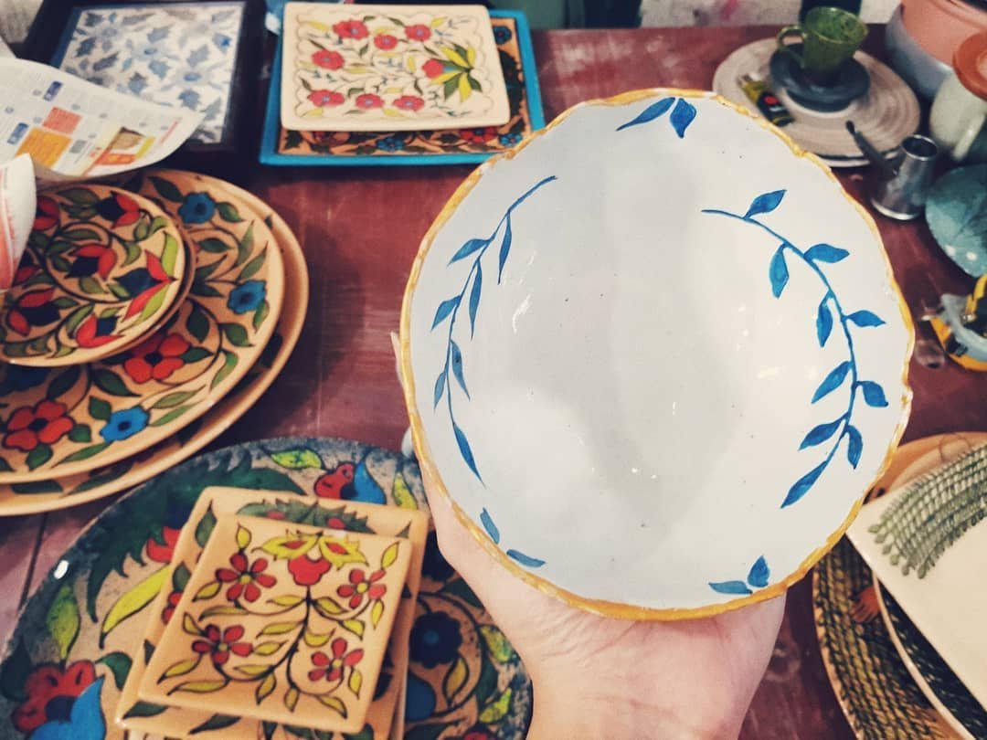 Interactive workshops in Cairo: making pottery