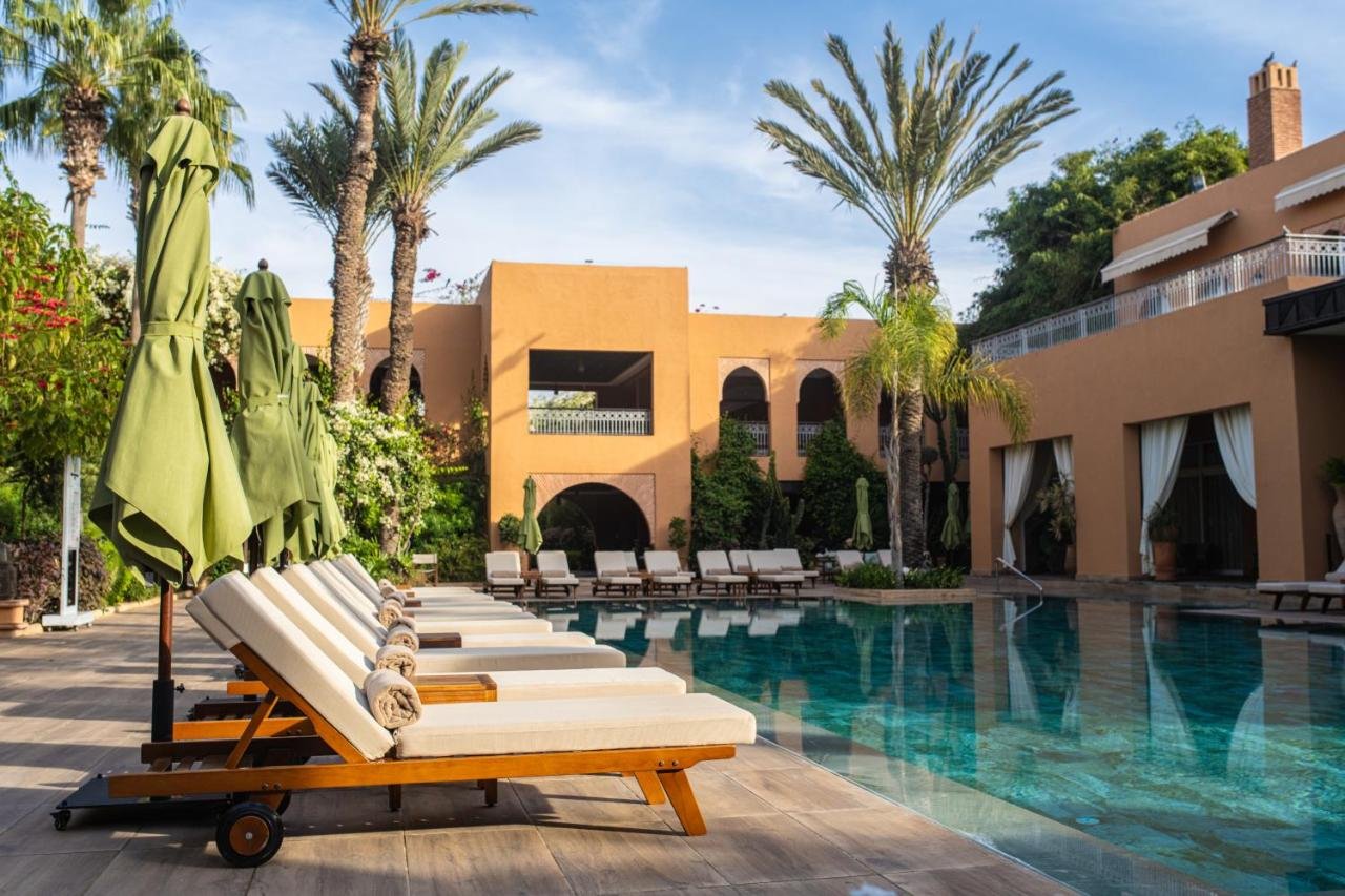 Tikida Golf Palace luxury hotel exterior and pool near Agadir