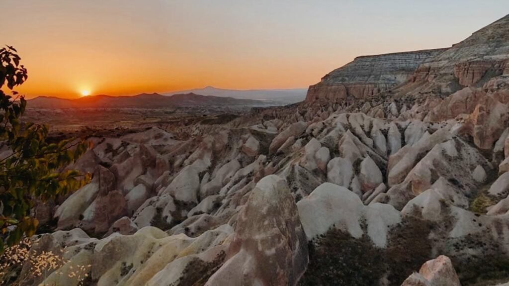 Sun Set in Kızılçukur (Red) Valley Cappadocia