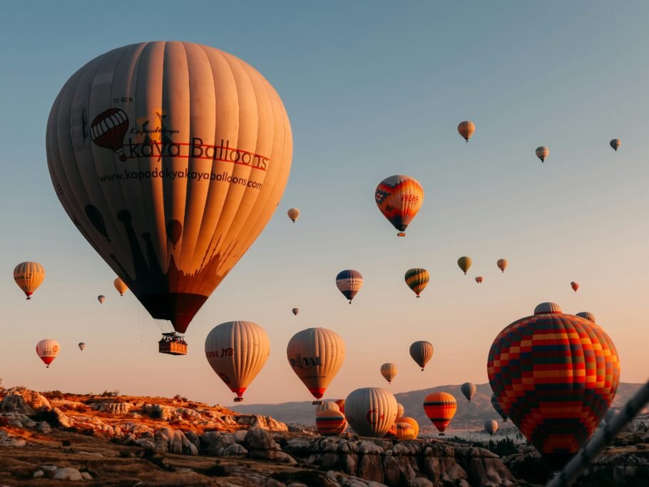 Colorful Balloons at Sunrise in Cappadocia