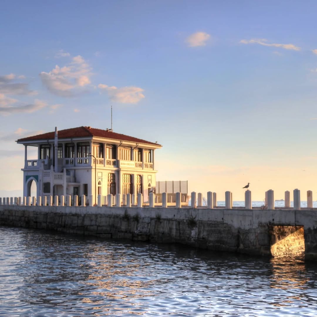 Waterfront neighborhood on the Asian side of Istanbul overlooking the Bosphorus