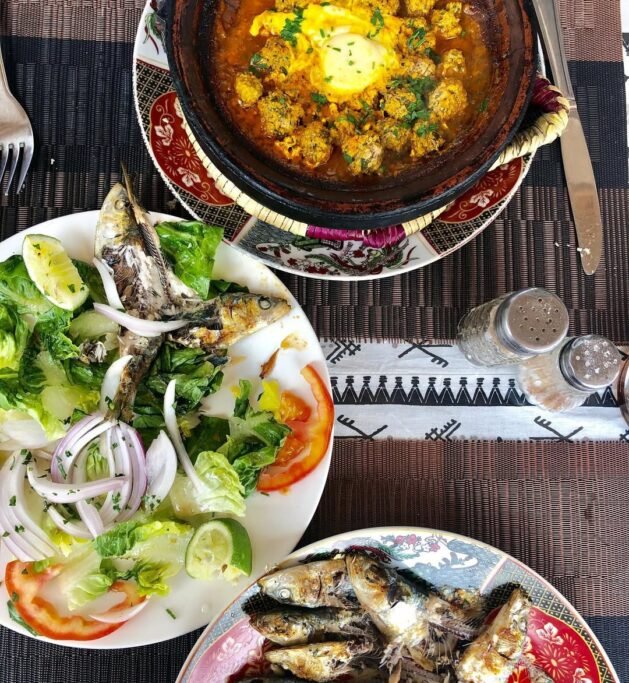 Meal at Daffy Restaurant in nAgadir