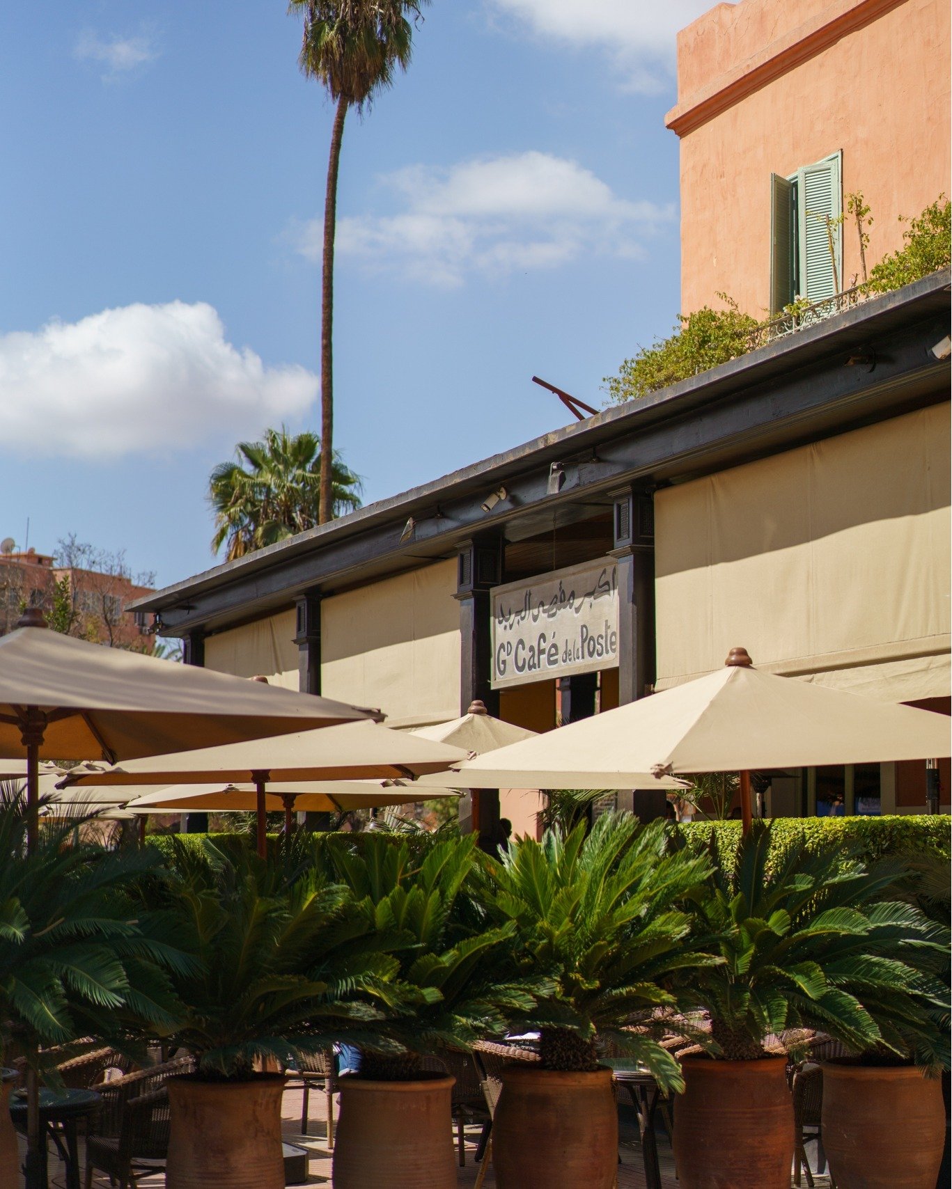 View on Grand cafe de la Poste Marrakech