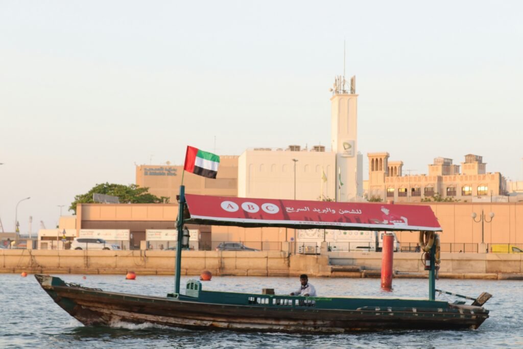 Dubai's traditional abra water taxi