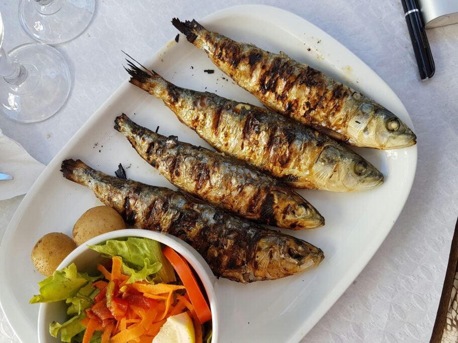 Grilled Fish at Port Grill Stall in Dakhla