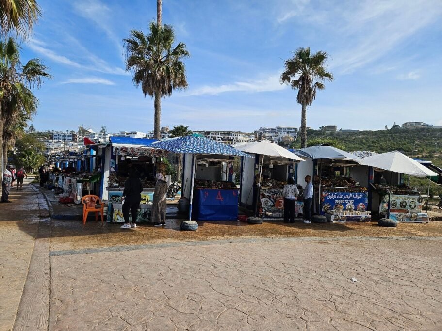 Oualidia Beach stalls