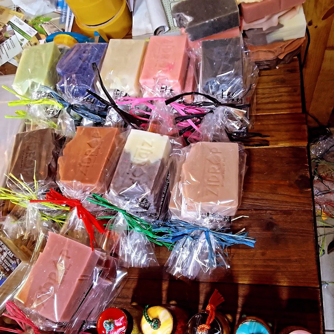 Handcrafted bar soaps, a luxurious blend of pure Argan oil and activated charcoal