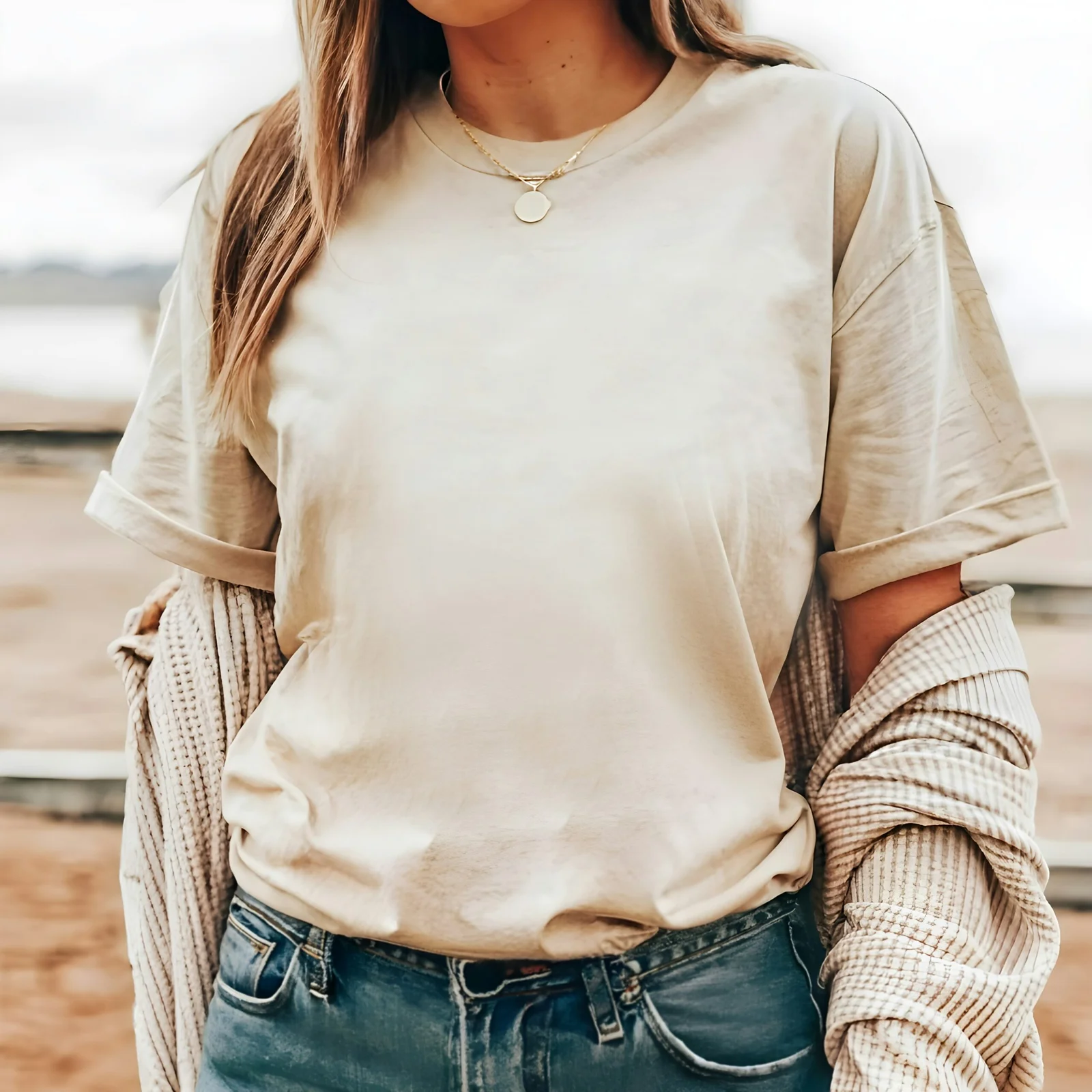 Jeans and a sweater top