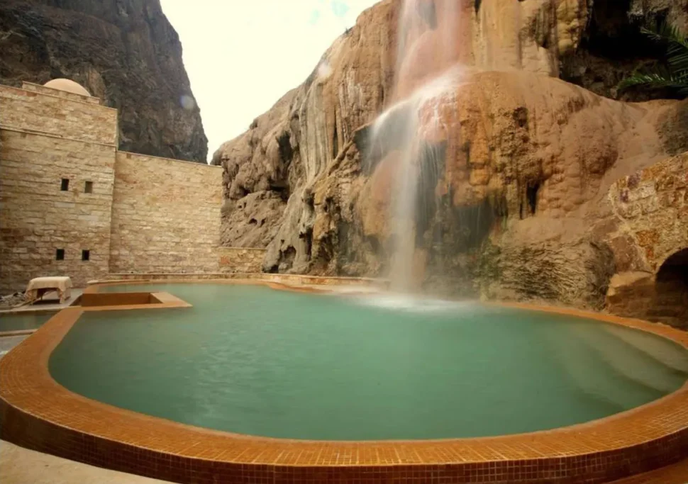 The pool at Ma’In Hot Springs in Jordan