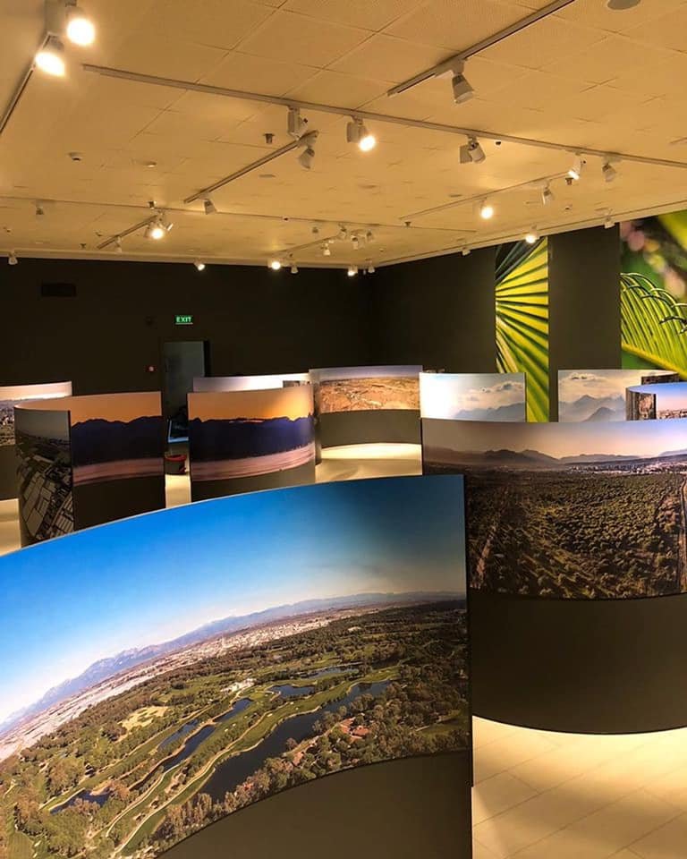 Contemporary exhibition space at Antalya Culture and Arts AKS