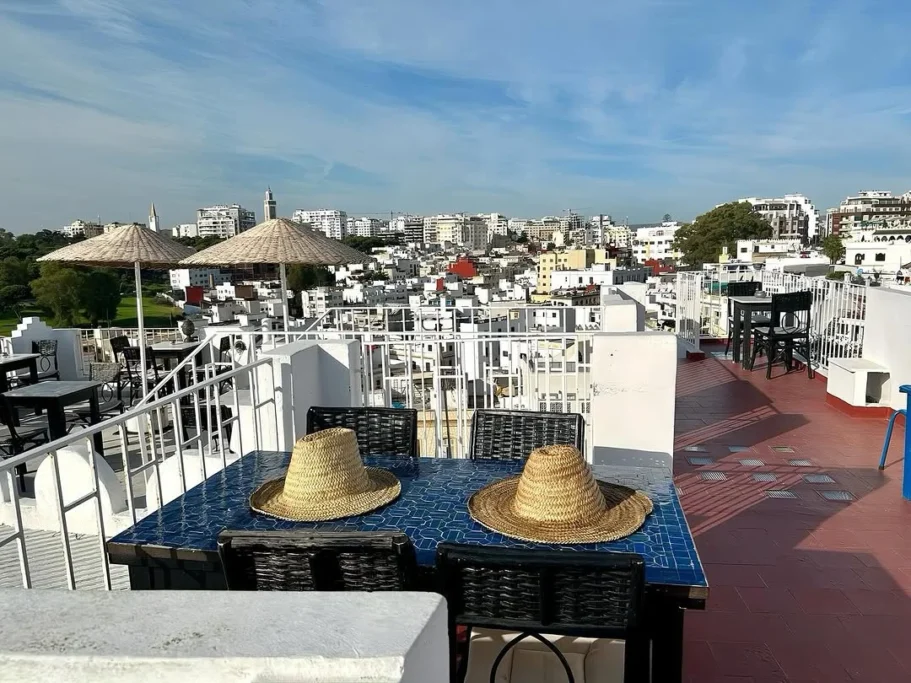Tangier from the terrace of dar nour