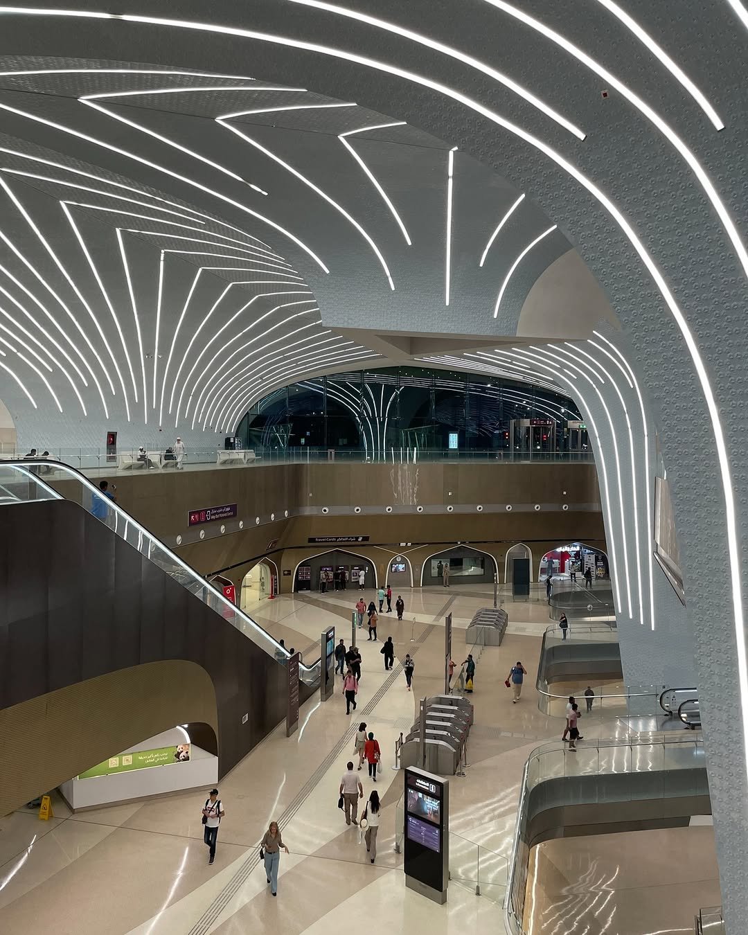 A very sci-fi Doha Metro