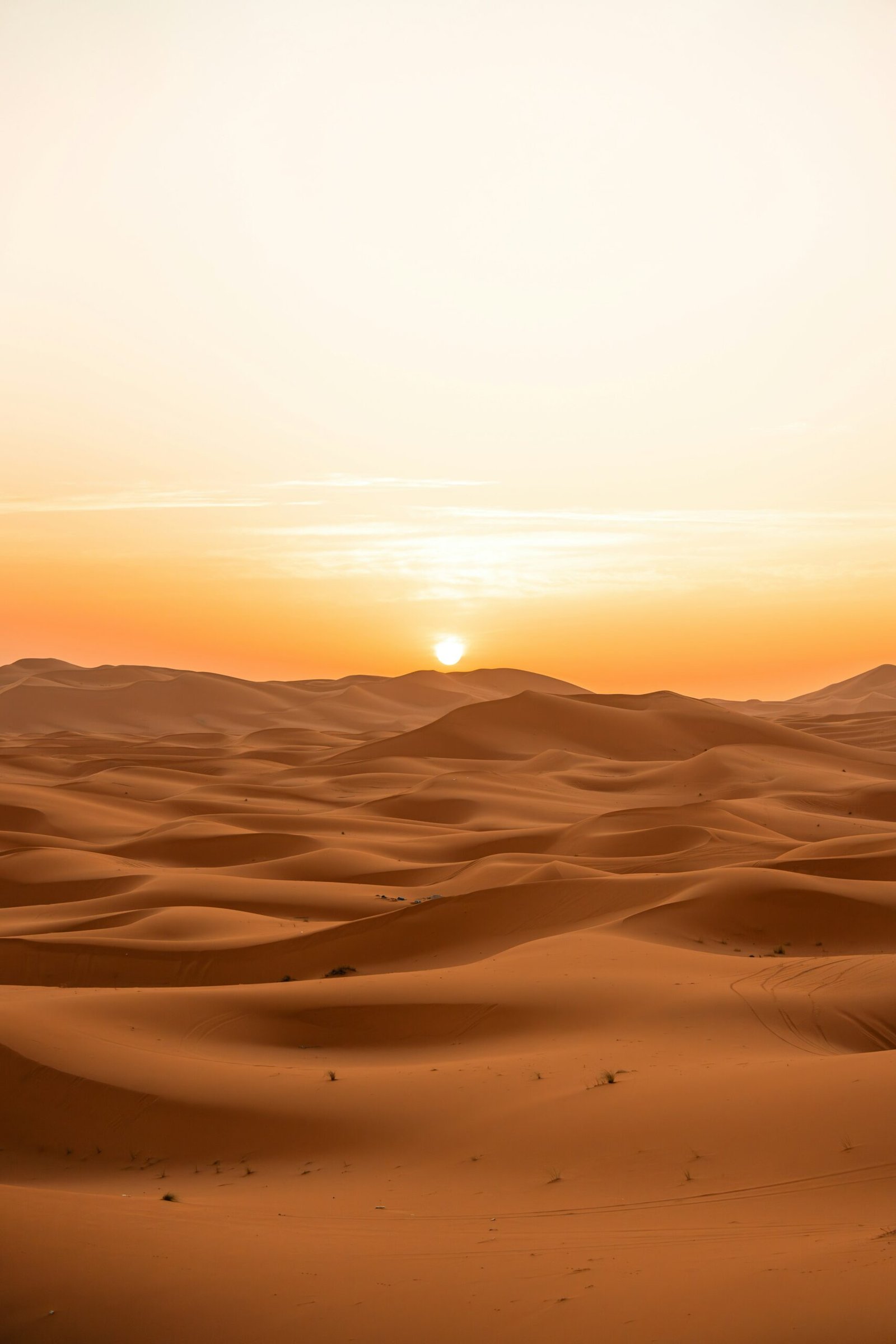 Sunrise in the Merzouga desert