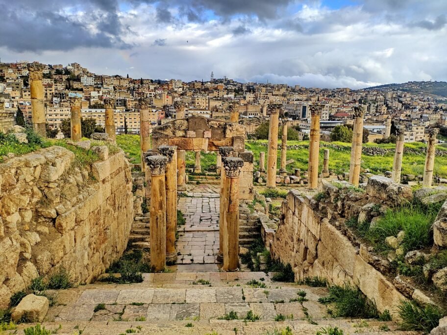 The Cathedral, the oldest Byzantine church in Jerash