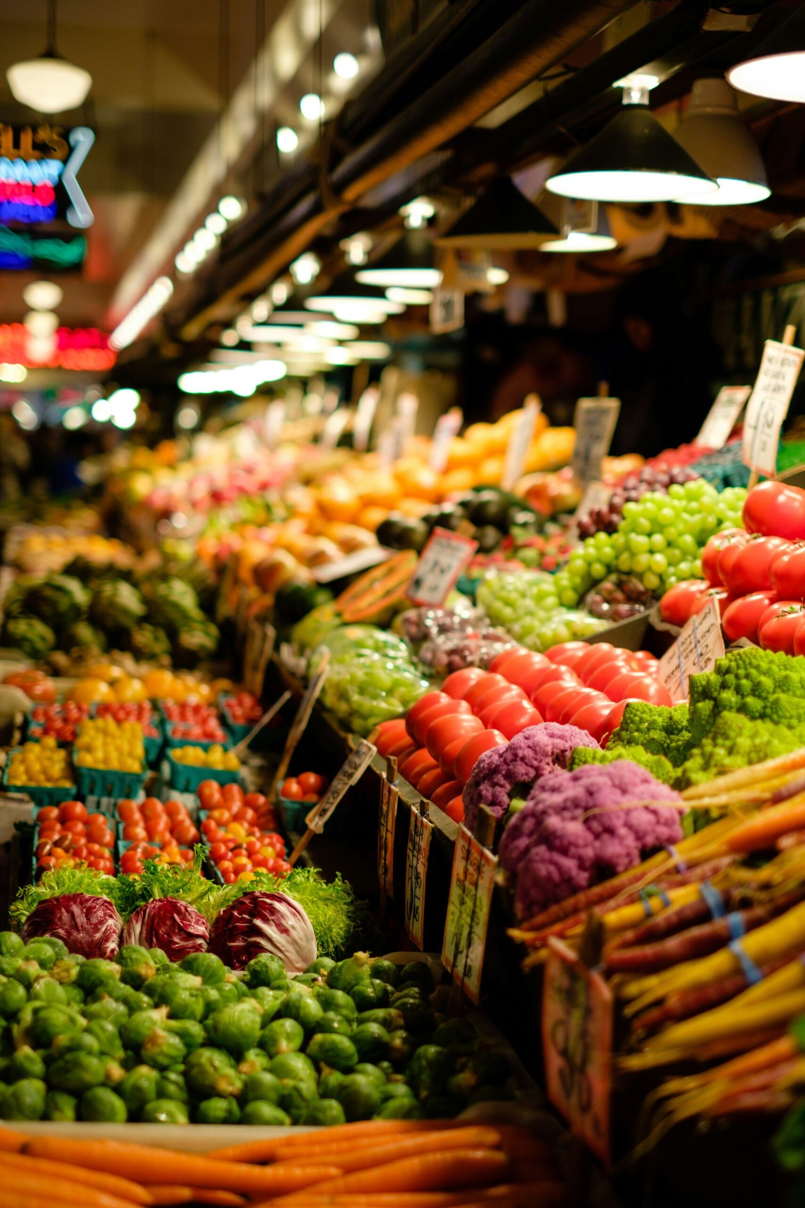 Fresh fruit and vegetables at a local market in Antalya