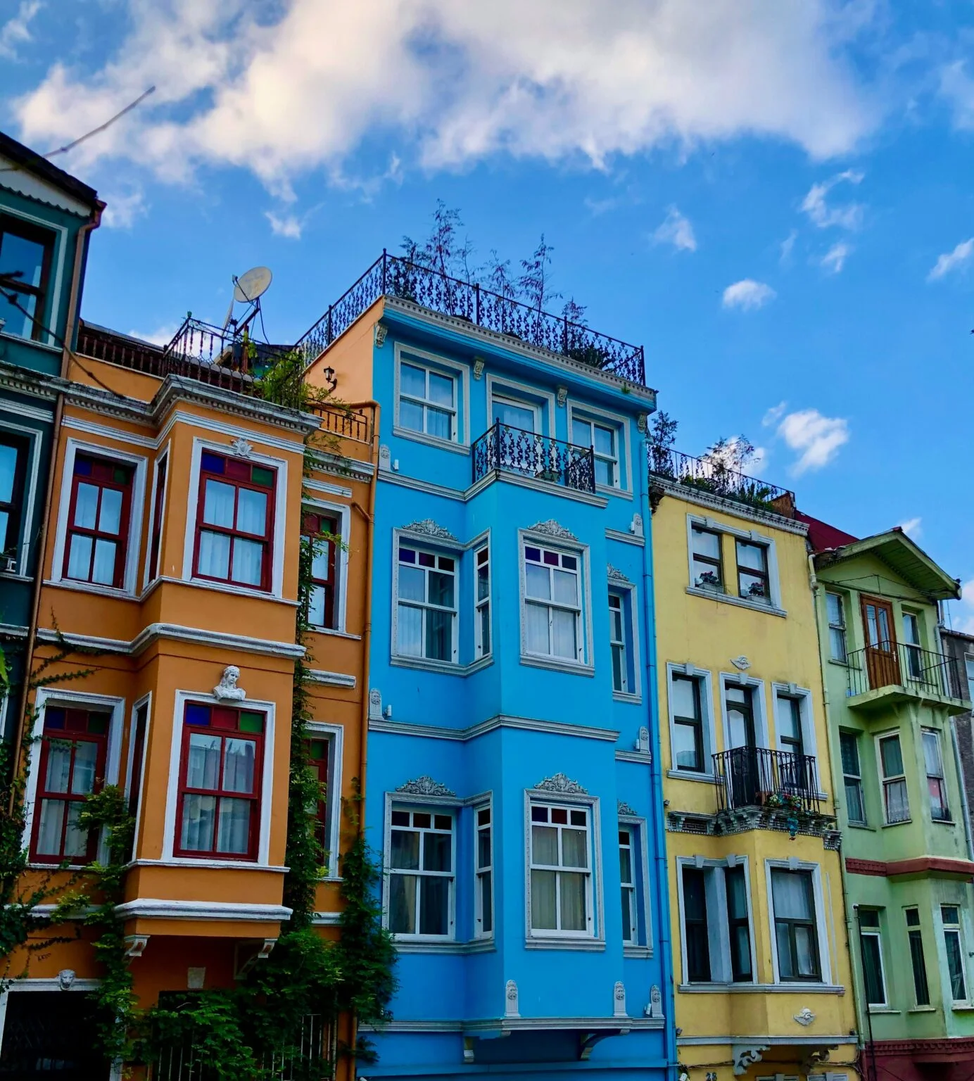 Famous colourful houses in Balat