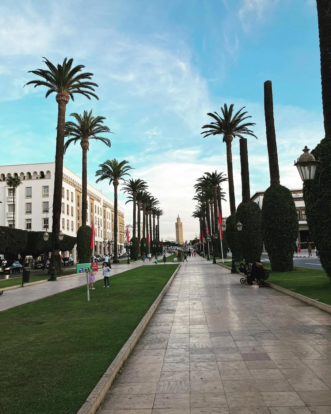 Rabat's grand Mohammed V Avenue