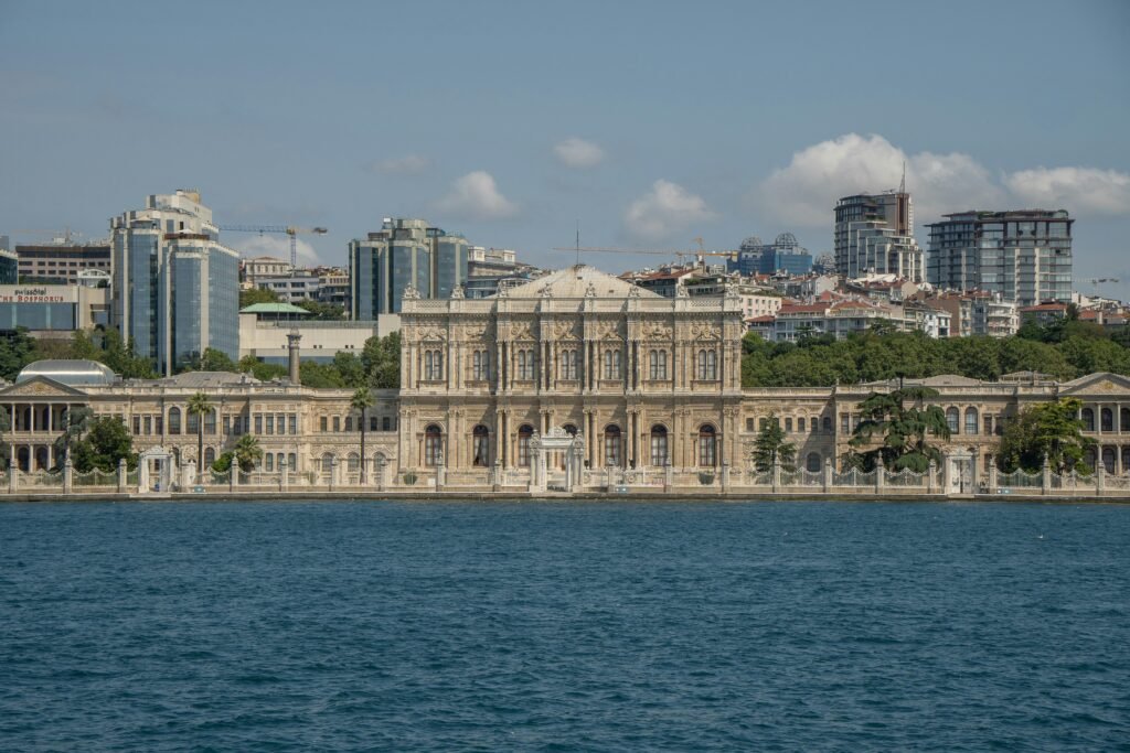 Dolmabahçe Palace with its clock tower