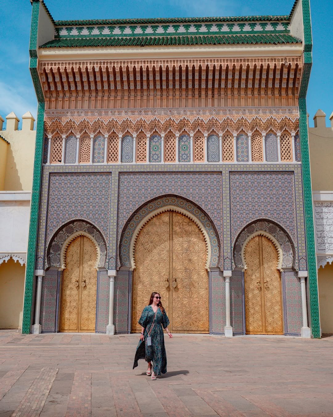Woman wearing loose dress in Agadir
