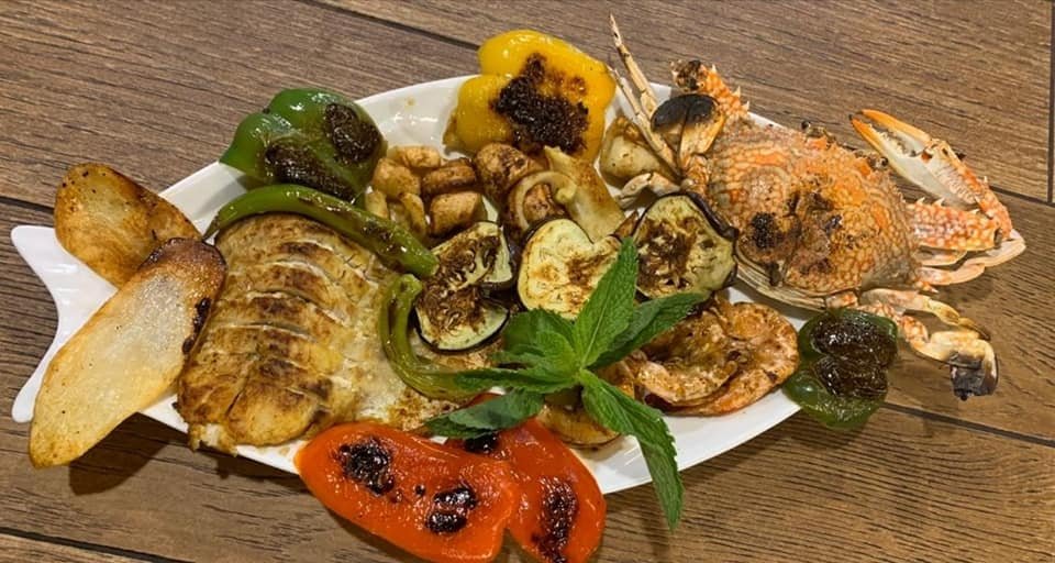 Food at Aroos Al Bahar Fish Restaurant Muscat