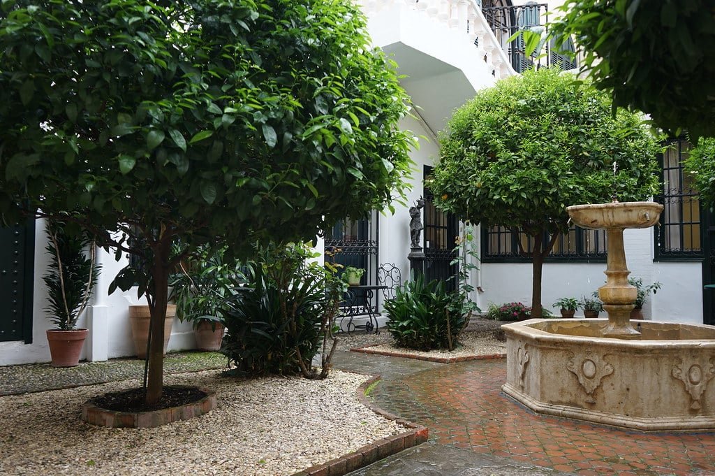 Andalusian garden of the American Legation in Tangier.
