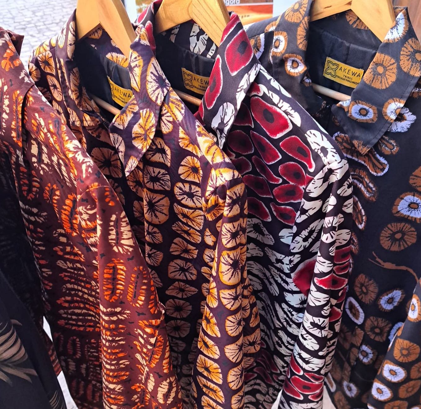 Colourful African shirts
