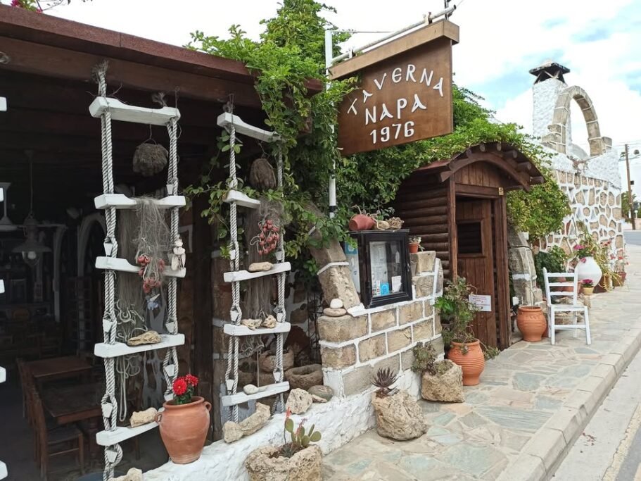Traditional Cypriot dishes at Taverna Napa in Ayia Napa
