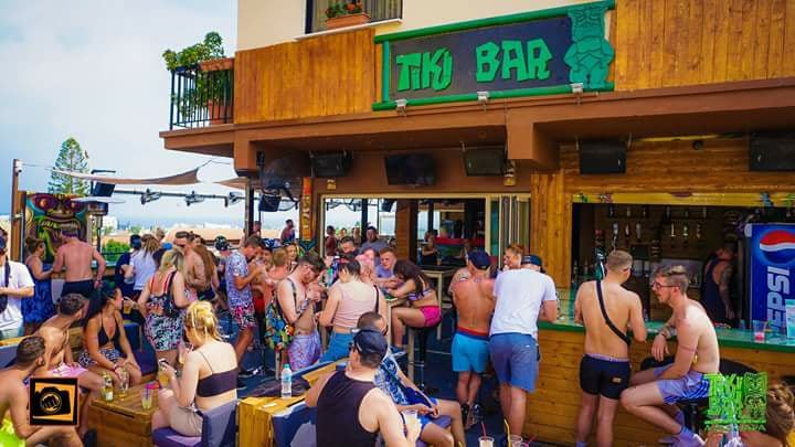 Tiki Bar in Ayia Napa with colorful nightlife decor