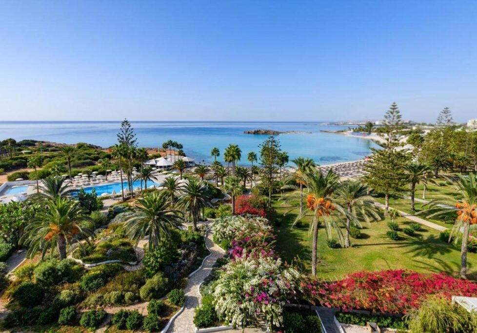Nissi Beach Resort in Ayia Napa with pool and sandy beach setting
