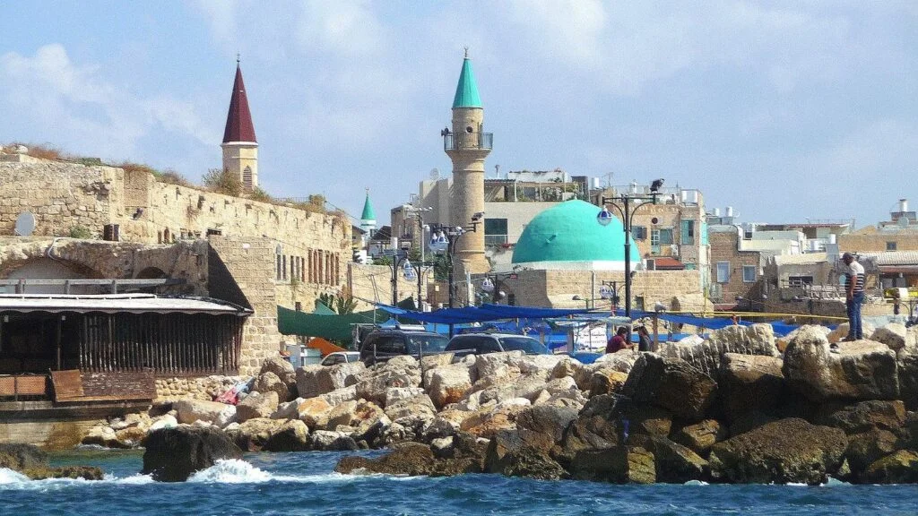 Stone streets and historic buildings in Acre Old City, a UNESCO-listed day trip from Tel Aviv