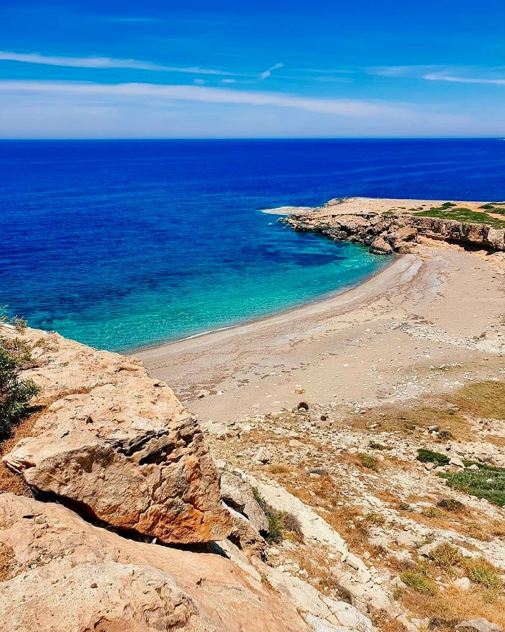 White River Beach in Cyprus with a quiet natural shoreline