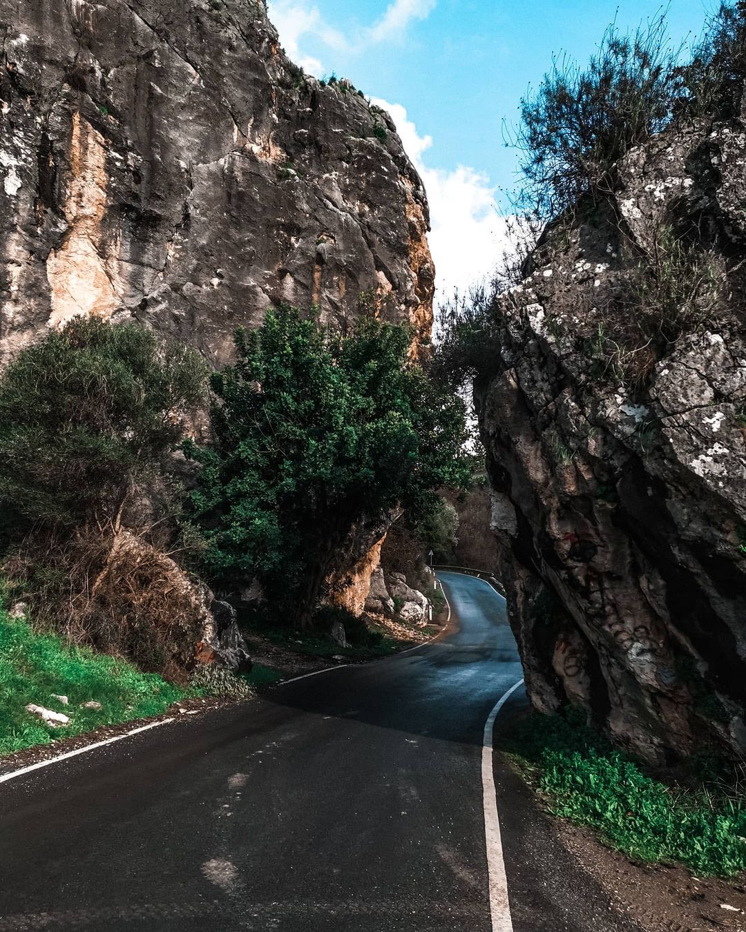 Hasambouli Rocks rising dramatically from the Cypriot landscape