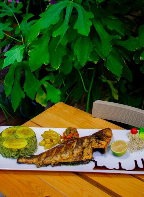 Fresh seafood platter with shellfish and lemon at an Aegean restaurant