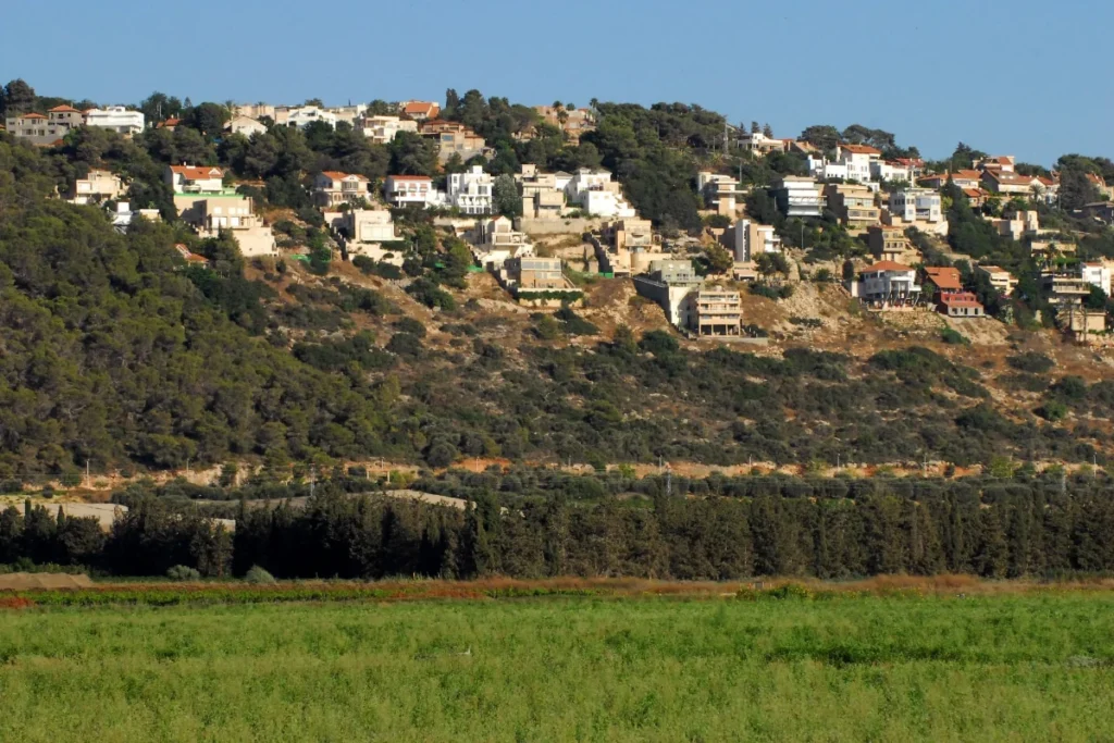 Charming street in Zikhron Yaakov, a wine town near Tel Aviv known for tastings and heritage sites