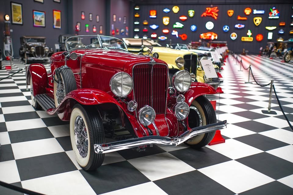 Classic cars on display at Key Museum in Torbali