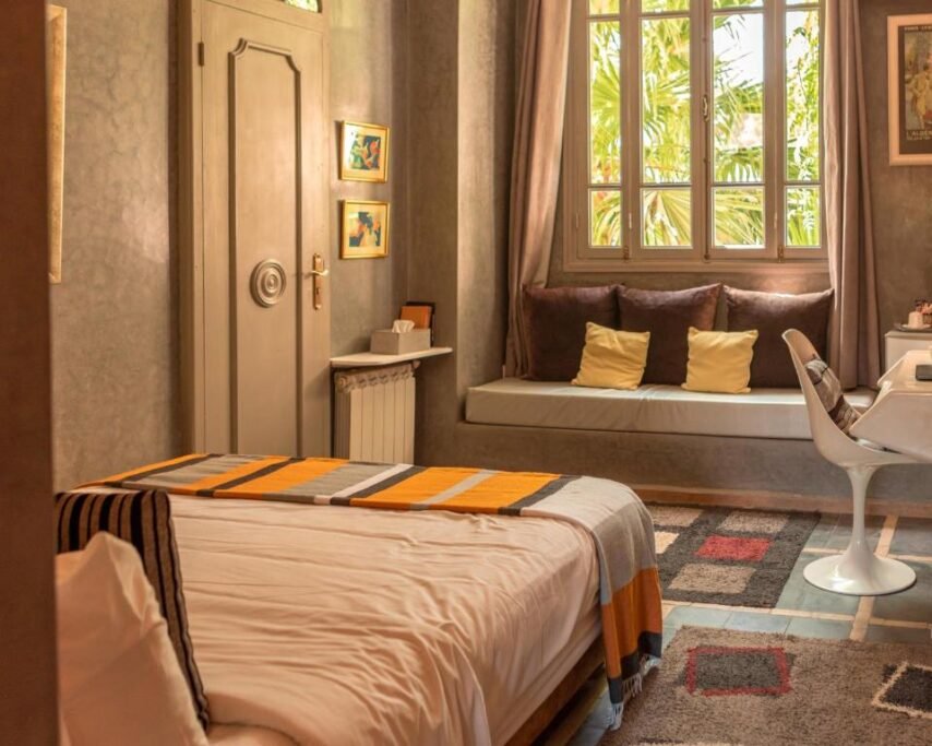 La Maison de Tanger refined room with Moroccan style and bay views