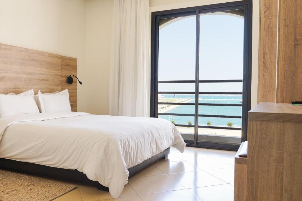 Hotel El Djenina basic double room near Tangier seafront