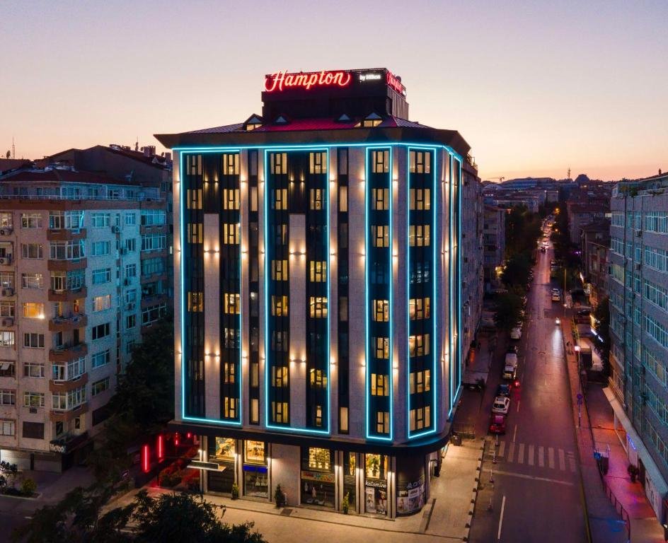 Hampton By Hilton Istanbul Merter modern hotel room on the European side of Istanbul