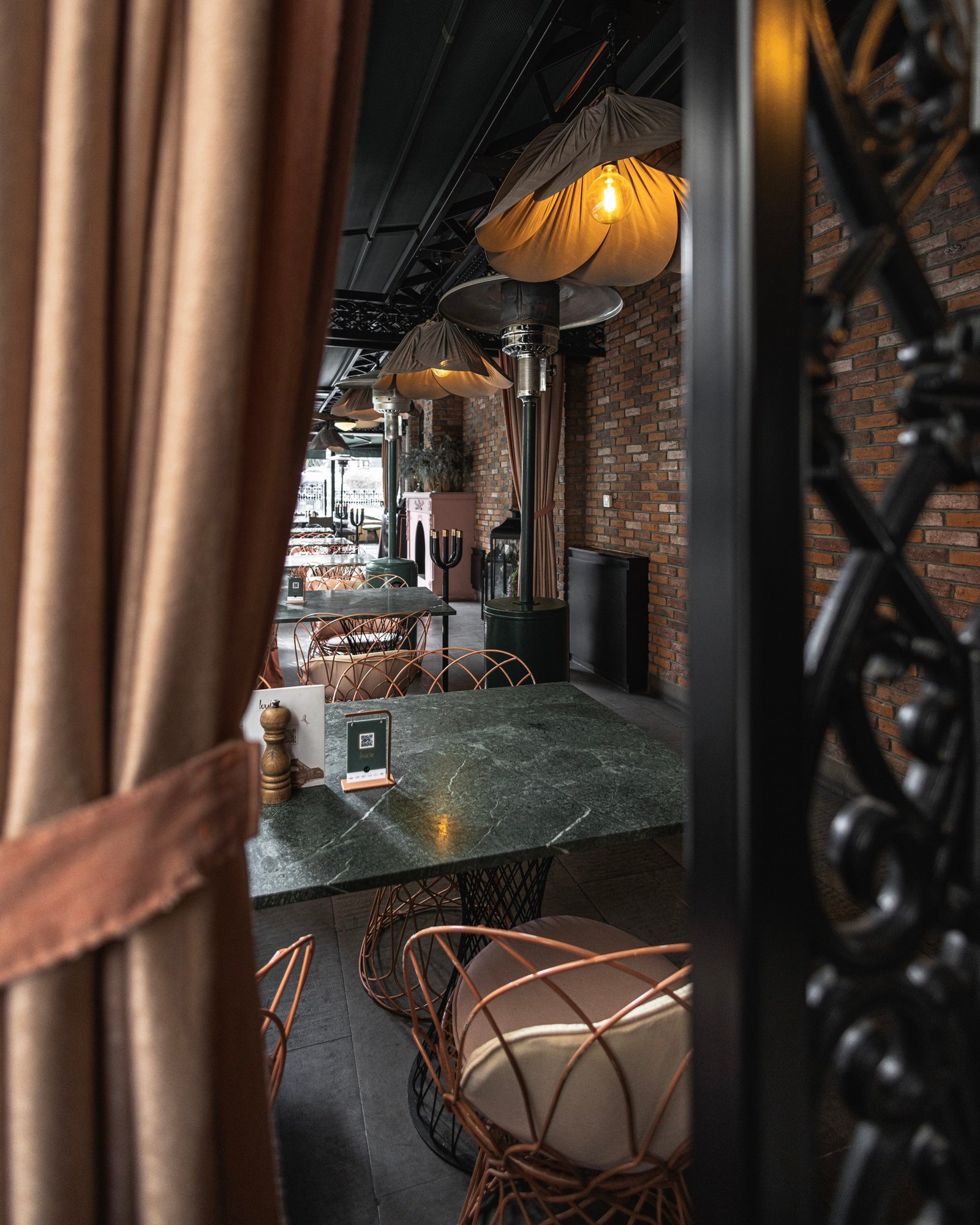 Louise Cafe Brasserie and Loft in Ankara with stylish garden dining atmosphere