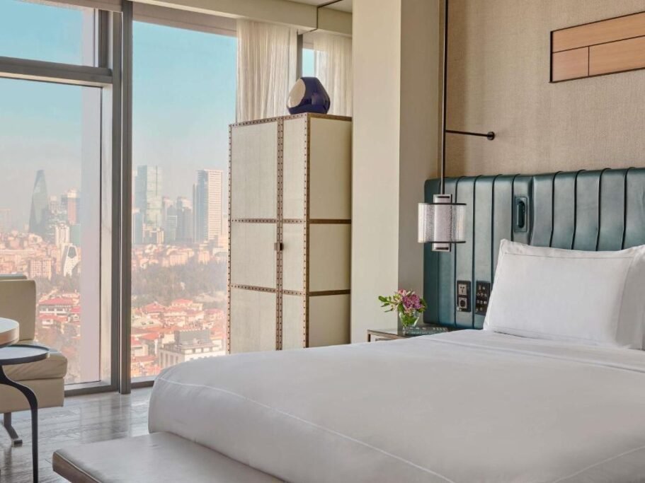 Fairmont Quasar Istanbul luxury hotel bathroom and modern interior detail