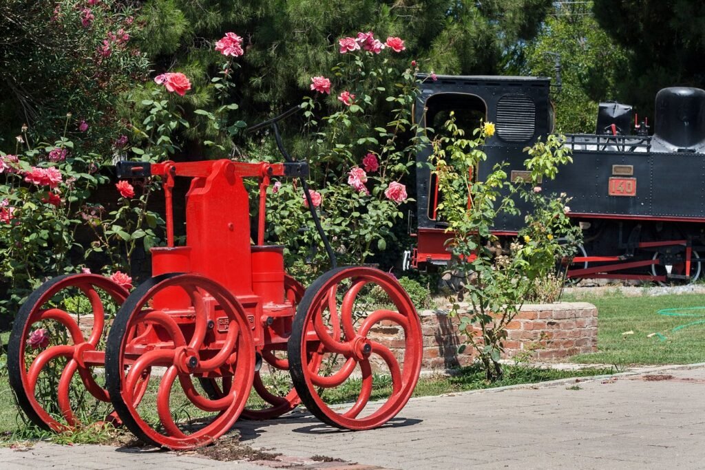 Historic steam locomotives at Camlik Open-Air Steam Locomotive Museum