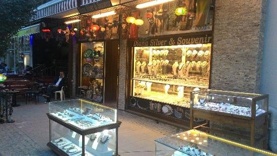 Silver figurines and souvenirs inspired by the ancient city of Ephesus